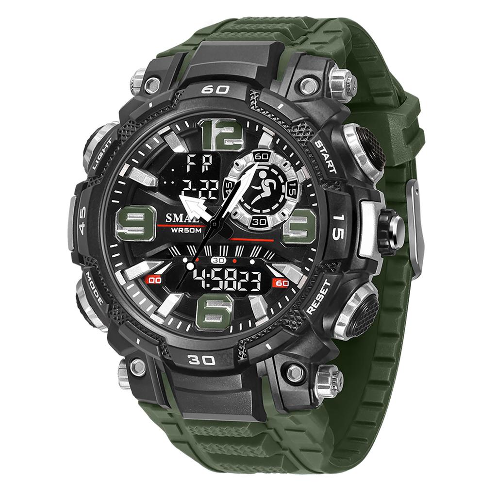 Quartz Watch For Men SMAEL Watch Waterproof Stopwatch LED Watches Male Clock 1921 Sport Watches Men Relogio Masculino Digital
