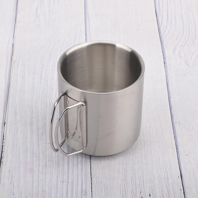 Zhongzhanggui Verdickter doppelwandiger 304 Edelstahl Outdoor tragbarer Becher
