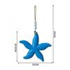 1pcs Ocean Style Wooden Starfish Wall Hanging Decor Nautical Themed Pendant for Doorway Entryway Wall Decor