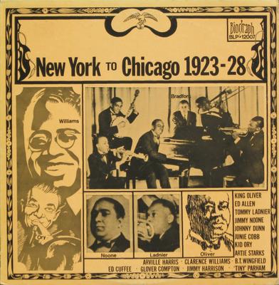 LP Record VARIOUS - New York To Chicago 1923-28 BLP12007 Biograph UK Jazz Used