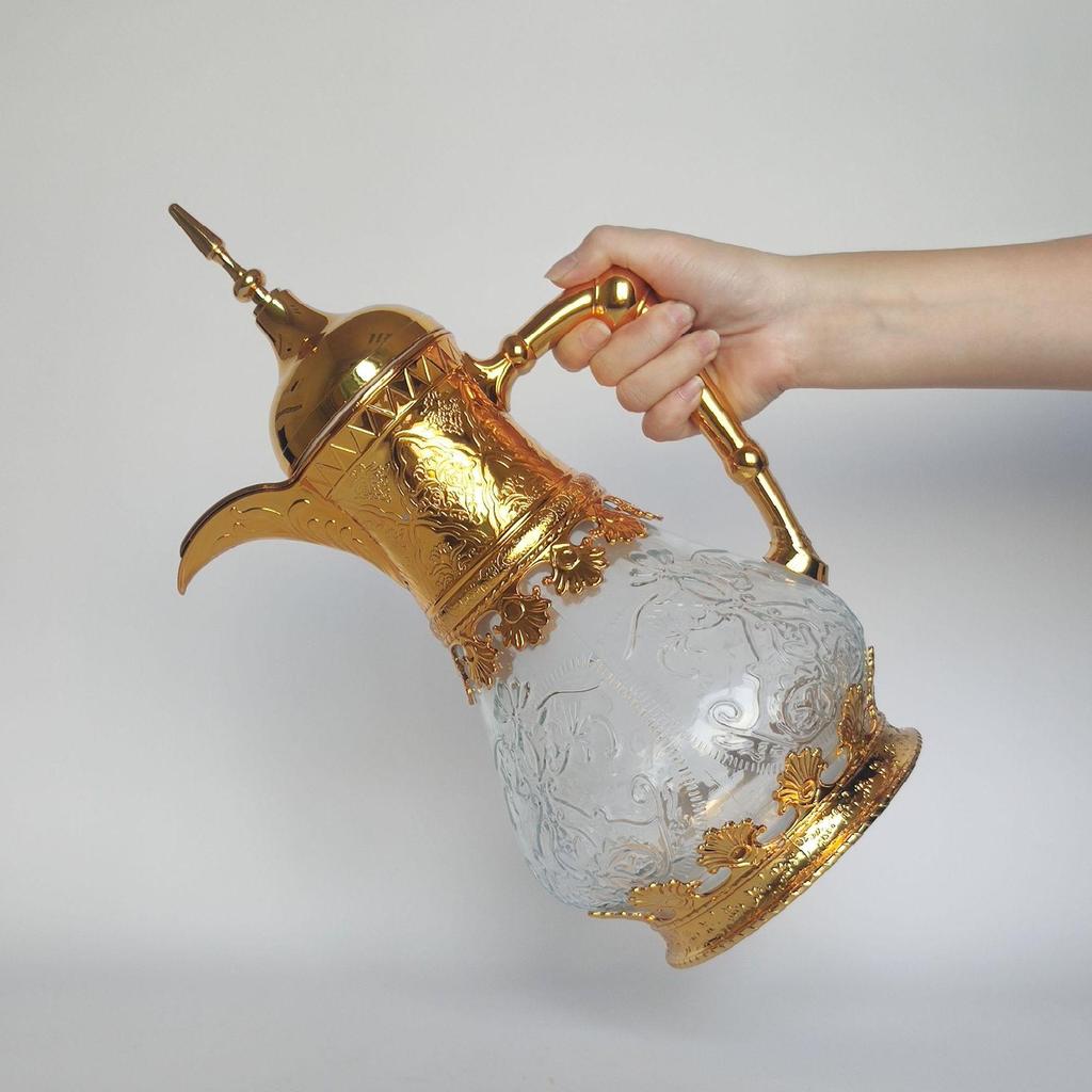 Ensemble de bouilloire à eau froide en verre de luxe pour le Moyen-Orient - Grande capacité, design de haute qualité pour un usage domestique