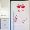 Cute Sticker Fridge Happy Delicious Face Kitchen Fridge Wall Stickers Art