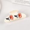 Cartoon Animal Pattern Hand-painted Design Ring Acrylic White 1 Pc