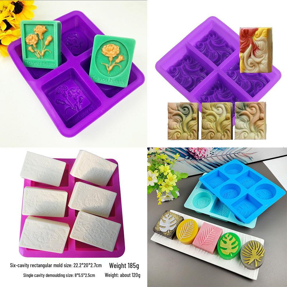 Handmade Silicone Square Soap & Cake Mold – High-Temp Resistant, Easy Release