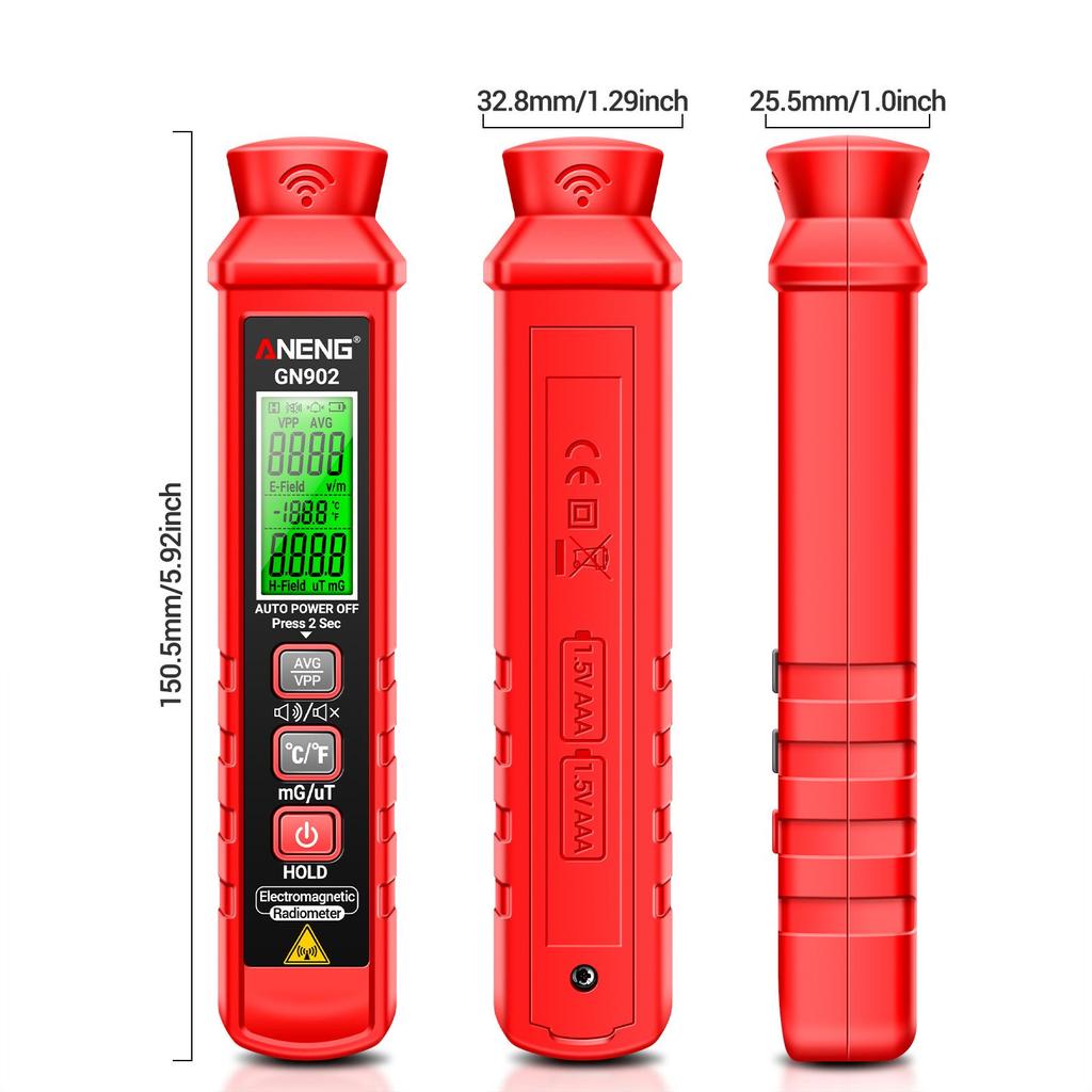 ANENG GN902 Handheld Electromagnetic Radiation Tester Digital Portable LCD X Ray Testing