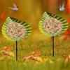 Leaf Shape Outdoor Bird Bath Winterproofed Durability Garden Decoration Feeders for Wild Birds for Nature Lover