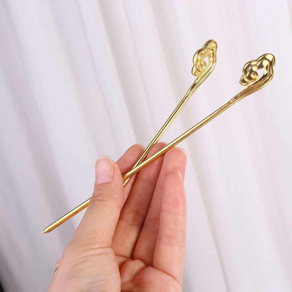 Hairpins DIY Hair Stick Hairstyle Tools For Girls New Headwear Hanfu Hairpins Cloud Shape Chinese Hair Fork Women Hair Stick