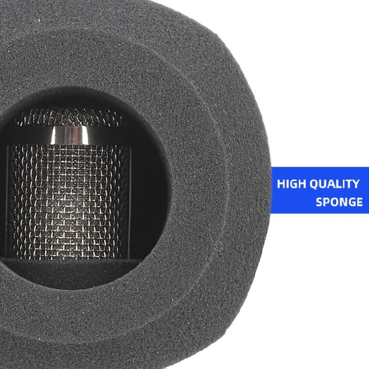 Microphones Foam Cover Sponge Windscreen for Musicians and Broadcasters Black