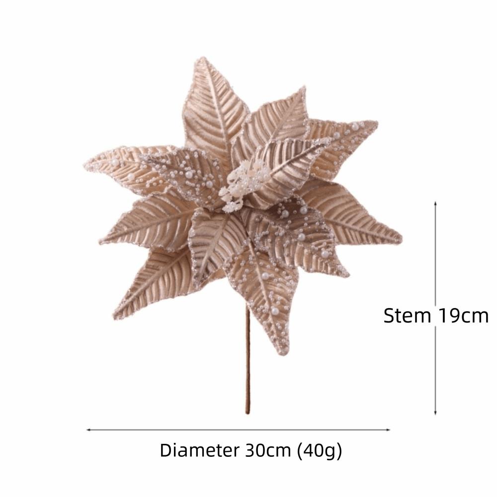 

Pink White Christmas Flower 30CM Simulation Flowers New DIY Christmas Flower Home Decoration света кофе