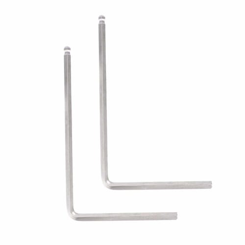 Durable Guitar Truss Rod Allen Wrench, 2 L-Shaped Wrenches for Martin Guitars, Adjusts Guitar Setup for Guitar Enthusiasts (Silver, 5mm Diameter)
