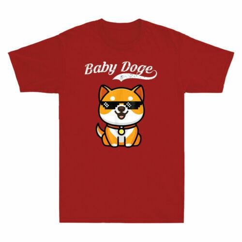 Baby Doge Coin Tee currency Meme To The Moon Vintage Men s T-Shirt S