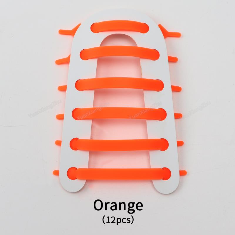 12 Stück Elastische Schnürsenkel für Sneaker Silikon Dehnbare Schnürsenkel Ohne Binden Schnürsenkel für Kinderschuhe Gummiband Schnürsenkel Schnürsenkel