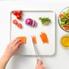Oaks Leye Cutting Board with Rim, Made in Japan, Dishwasher Safe, W32.5 x D32.5cm, Includes Cutting Board Sheet, LES3207