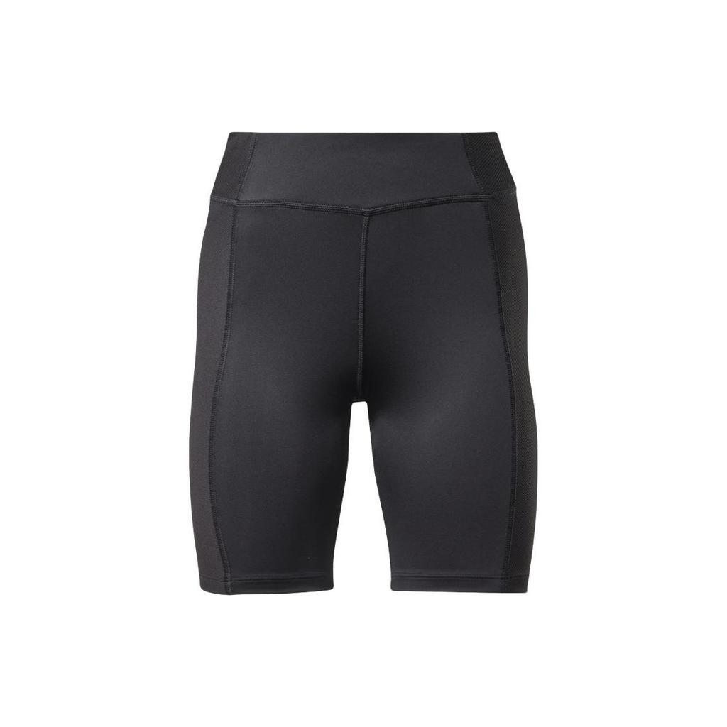 Reebok Retro High-Waisted Solid Color Sports Shorts Women Shorts Black HT6161