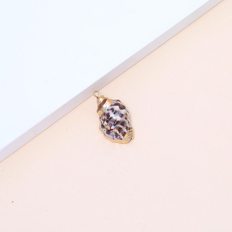 Electroplated Natural Shell Conch Scallop Pendant for DIY Necklace & Bracelet Jewelry