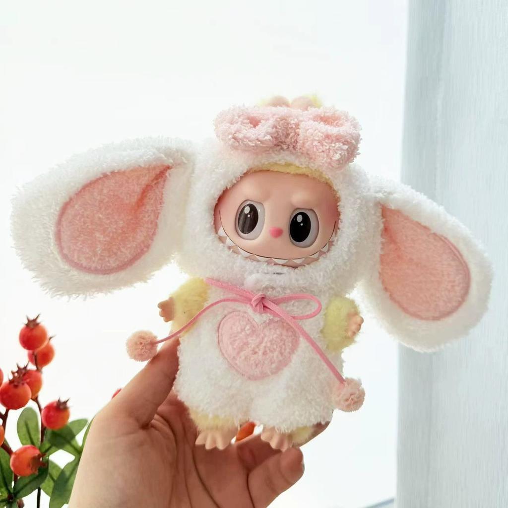 Labubu Doll Clothes Fashion Animal Set for Labubu Idol V1 V2 Dolls Clothing Accessories 15/17cm Plush Doll Universal