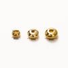 20/30/50pcs 14K 18K Gold Plated Copper Metal 4 5 6mm Spacer Beads For Jewelry Making Handmade DIY Bracelets Beads Accessories