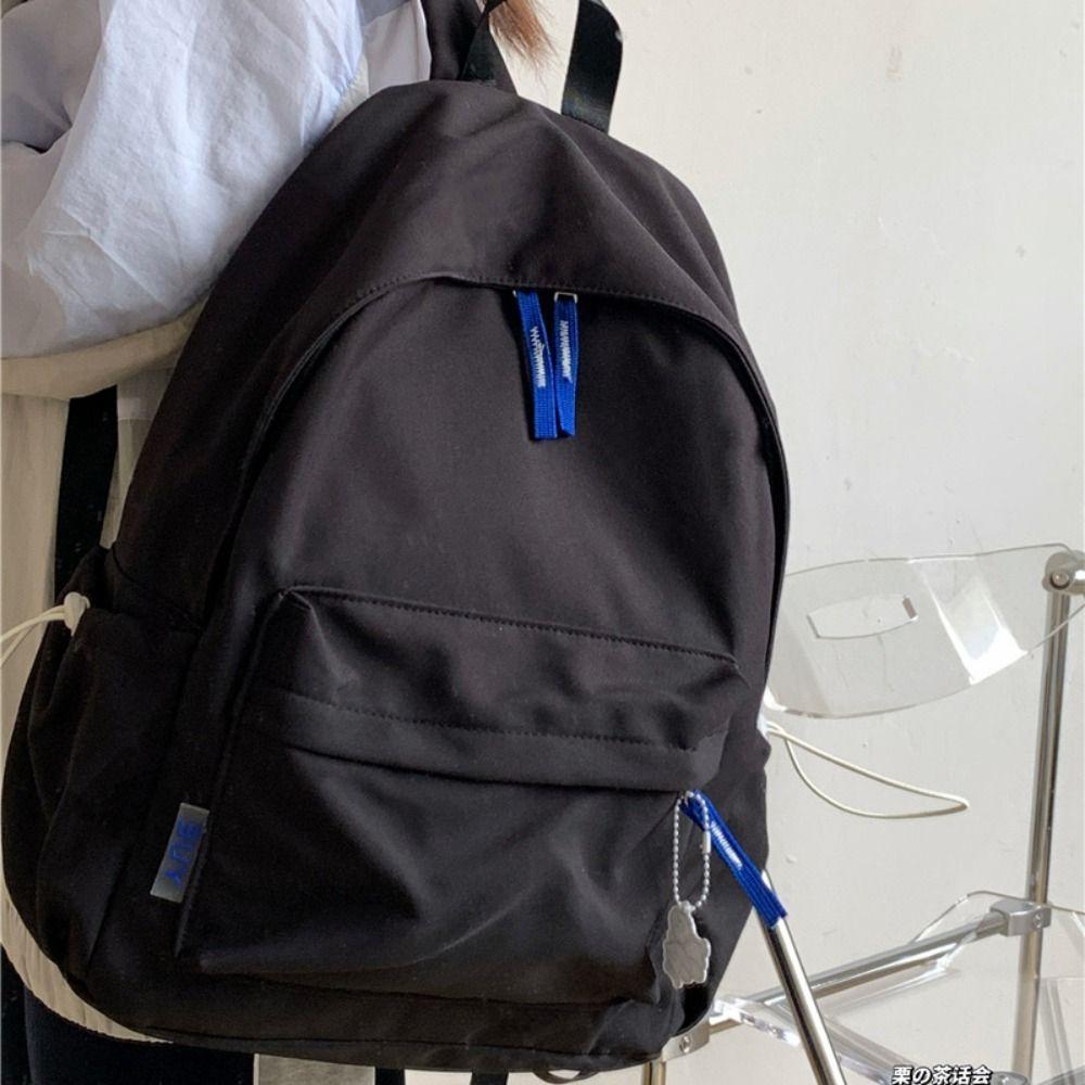 

JK Nylon Backpack Harajuku Shoulder Bag Fashion Student School Bag Rucksacks Teenager чёрный