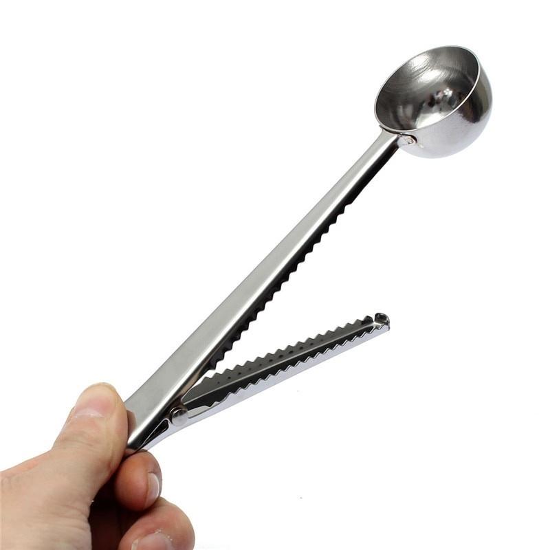 Practical Coffee Utensils Long Handle Clip Coffee Spoon Suit Home Kitchen Milk Powder Liquid Seasoning Sealed Measuring Spoon