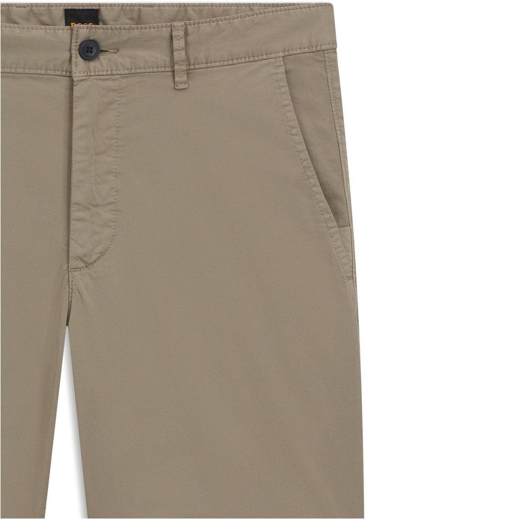 BOSS Heren effen slanke chino shorts
