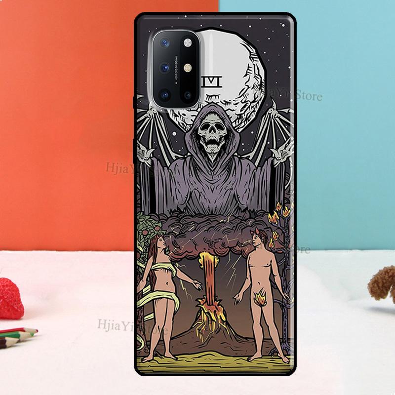 Occult Witchcraft Moon Gothic Witch Case For Realme GT Master GT Neo 2 8i 9i 8 Pro C21 Cover For OnePlus 9R 8T Nord2 9 10 Pro