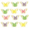 12PCS Multicolor Butterfly Flower Basket Paper Tabletop Ornament  Party Supplies