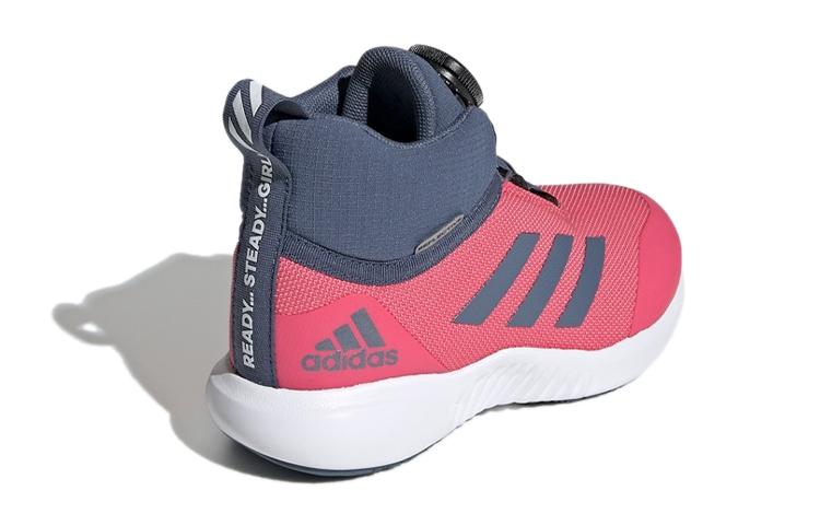 Adidas Fortatrail X Boa K Sports Slip Resistant Cushioning Breathable Mid top Kids' Running Shoes Pink Kids' G27196