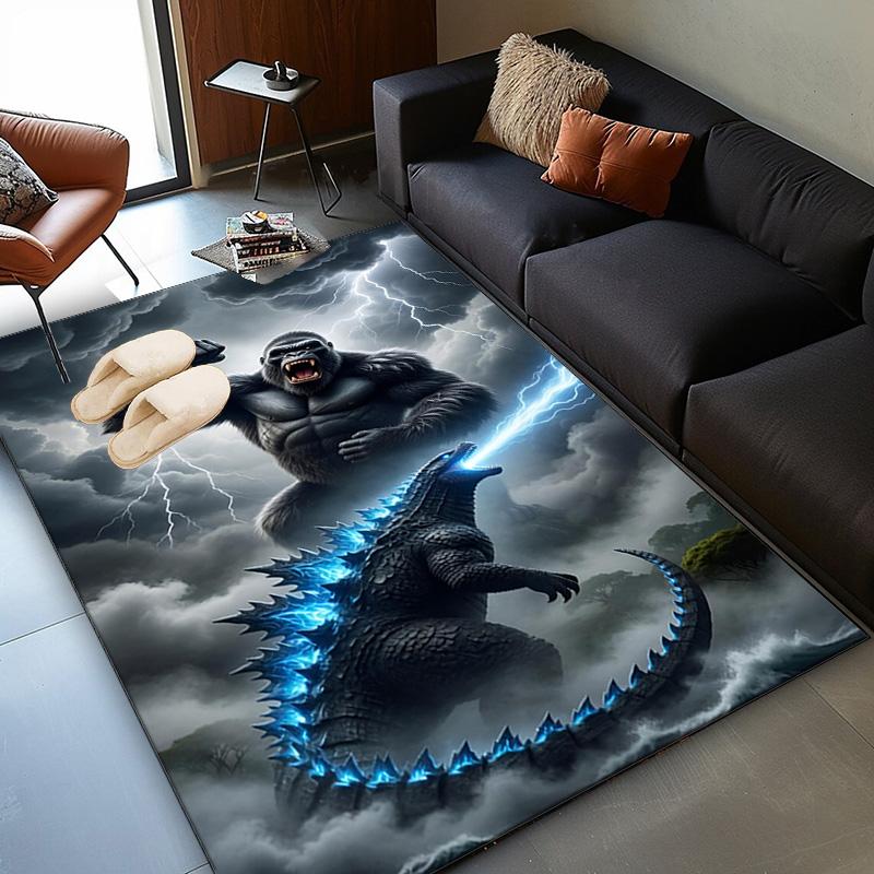Giant Monster Rampage Area Rug Suitable for Indoor And Outdoor,Carpets for Kitchens, Homes, Offices, Living Rooms,Home Decor,Christmas Gift