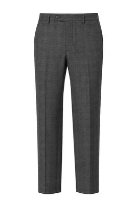 RENOMAHOMME Extra Fine Wool Check Suit Pants Grey Rocmsp16A