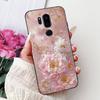Para LG G7 ThinQ Funda Silicona Negra Gato Lindo Flores de Moda Trasera Pintada Genial Para LG G7ThinQ Funda de Teléfono LMG710EM
