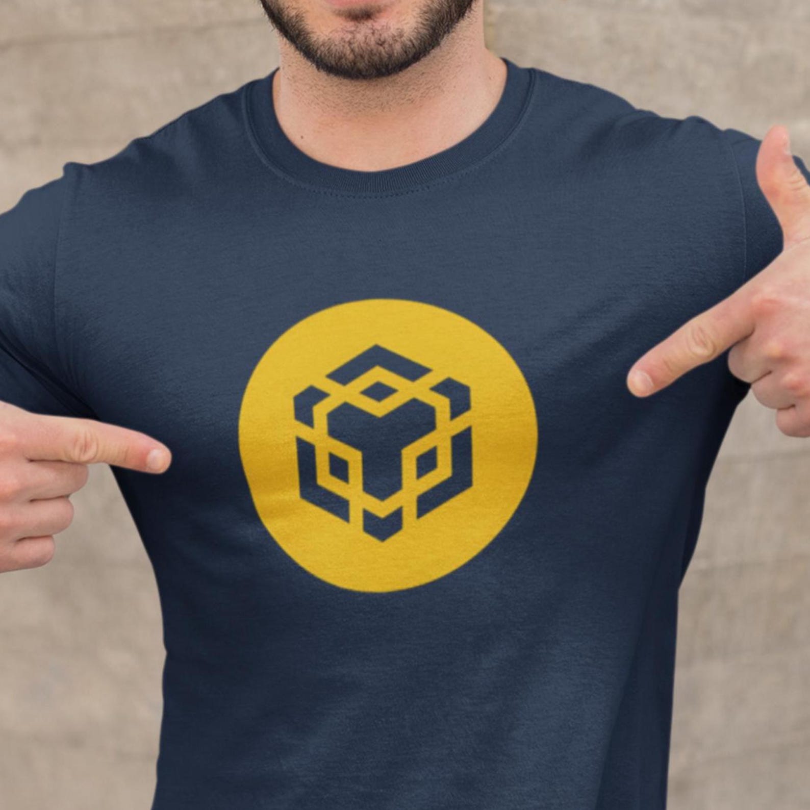 BNB Crypto Token T-Shirt - Soft Cotton Cryptocurrency Tee - Gift for Traders S