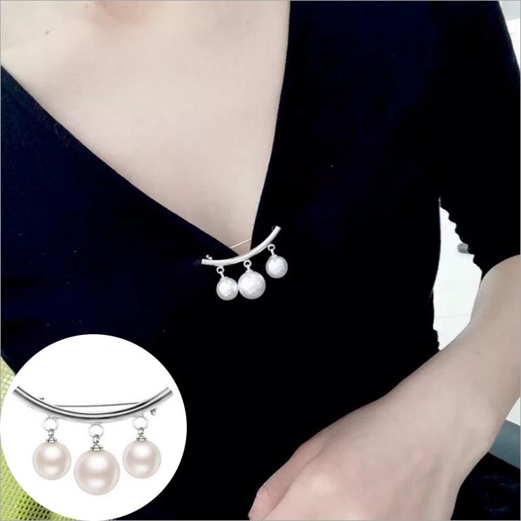 Versatile Rhinestone & Pearl Brooch for Women - Elegant Suit Accessory