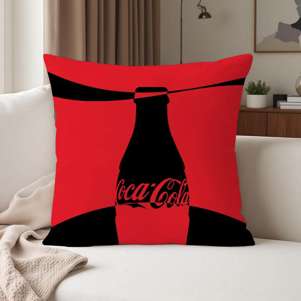 Fashion Print CCoca CCola Pillow Case Suitable For Bedrooms Living Rooms Cars Home Decoration
