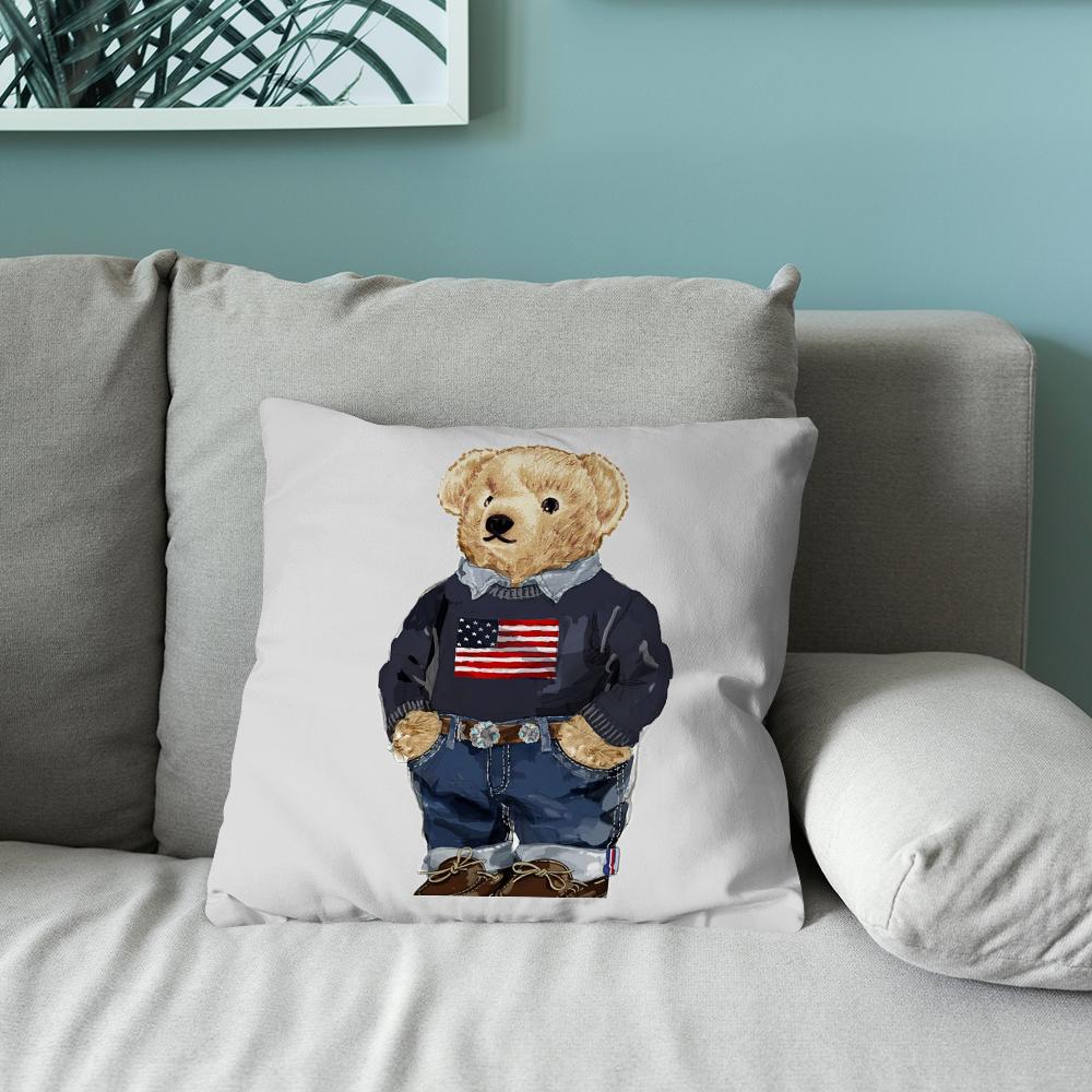 Cool PPolo BBearS Pillow Case Pillow Case Soft Cushion Cases for Farmhouse Sofa Decor Home Decorations and Protector
