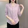 2026 Spring Women's Long Sleeve Versatile Top: Age-Reducing Design for Mothers