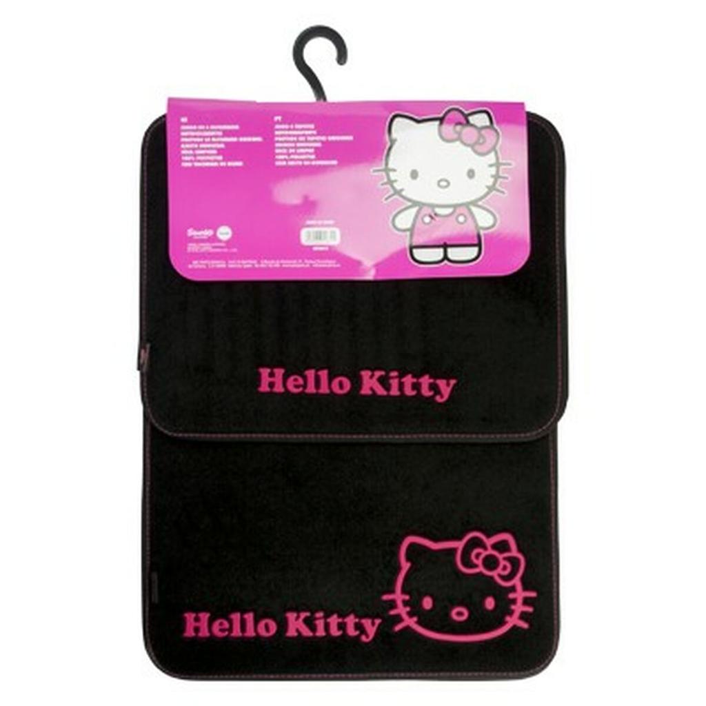 Hello Kitty Car Mat Set Black Pink (4 Pcs)