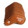 10Pcs/Set Golf Club Cover Delicate Embroidery Fine Workmanship Wear-resistant Scratch-resistant Exquisite Sewing Protective