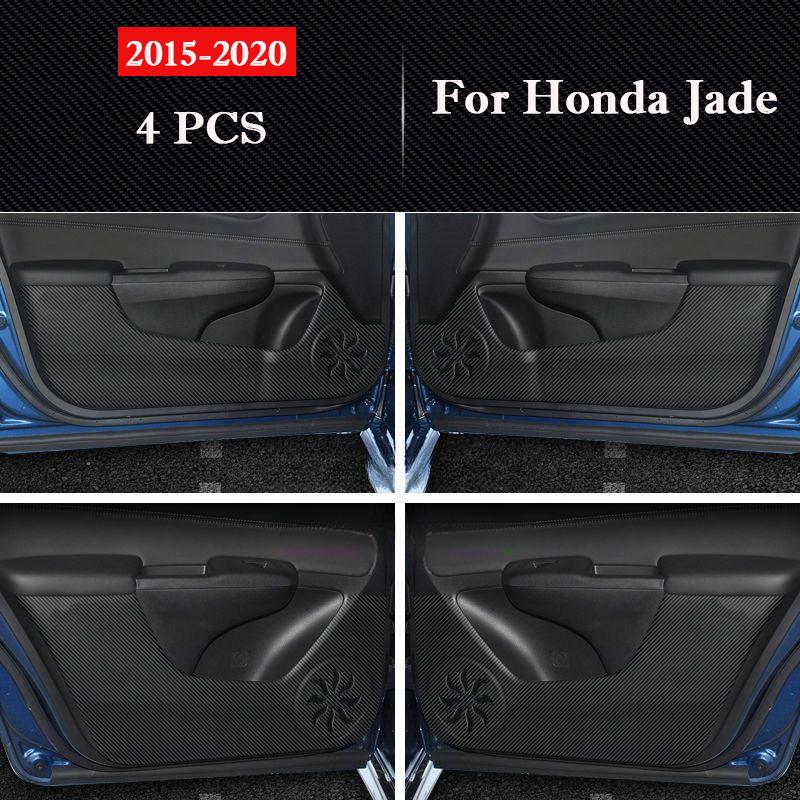 

For Honda Jade 2015-2020 Car Door Anti-kick Pad Leather Interior Protection Anti-dirty Sticker Auto Decor Stickers Accessories
