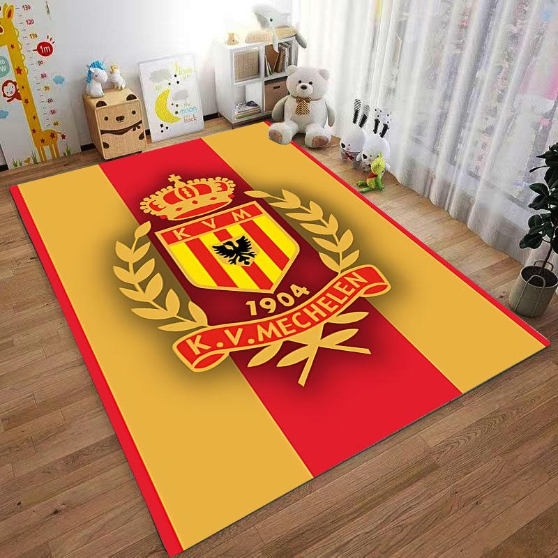 K.V. Mechelen Emblem Carpet Suitable As a Non-slip Mat for the Living Room or Bedroom Sofa