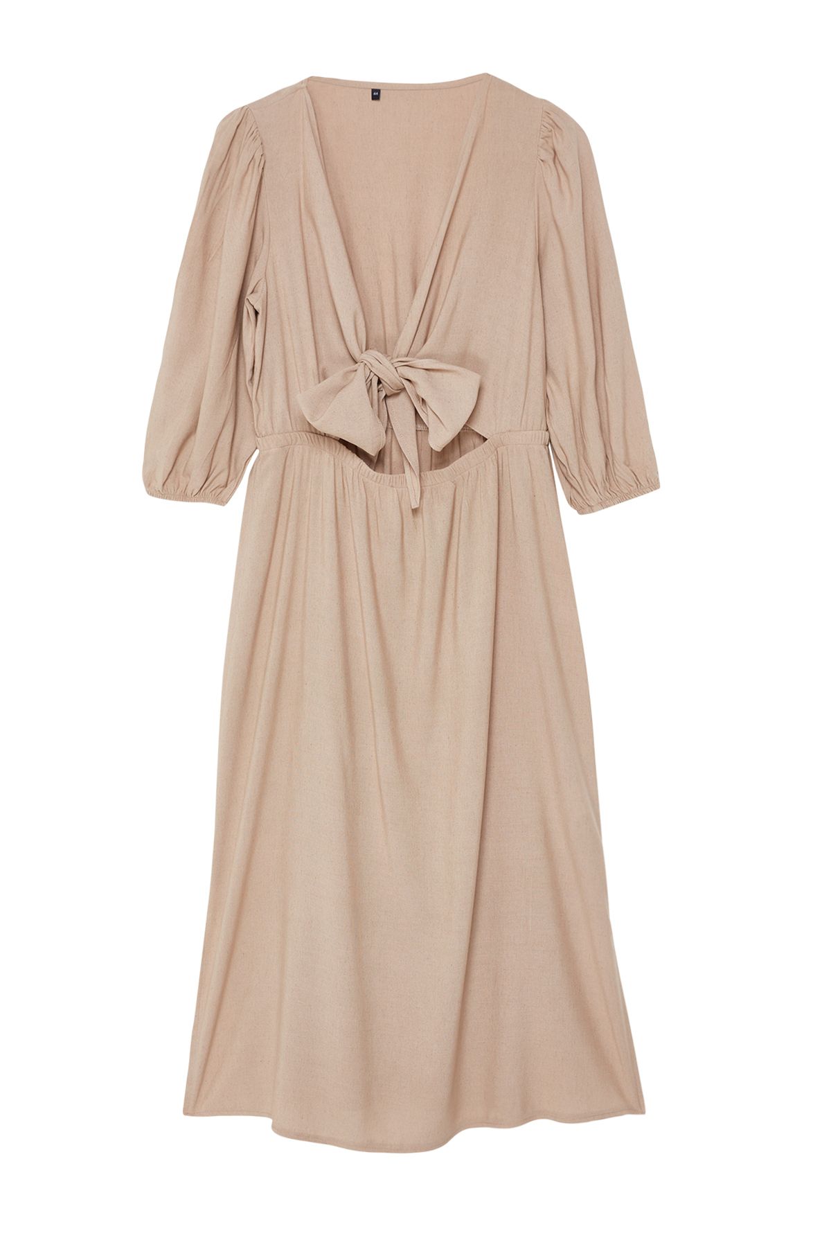 

Жіноче плетене плаття великого розміру з норки А-силуету 2XL