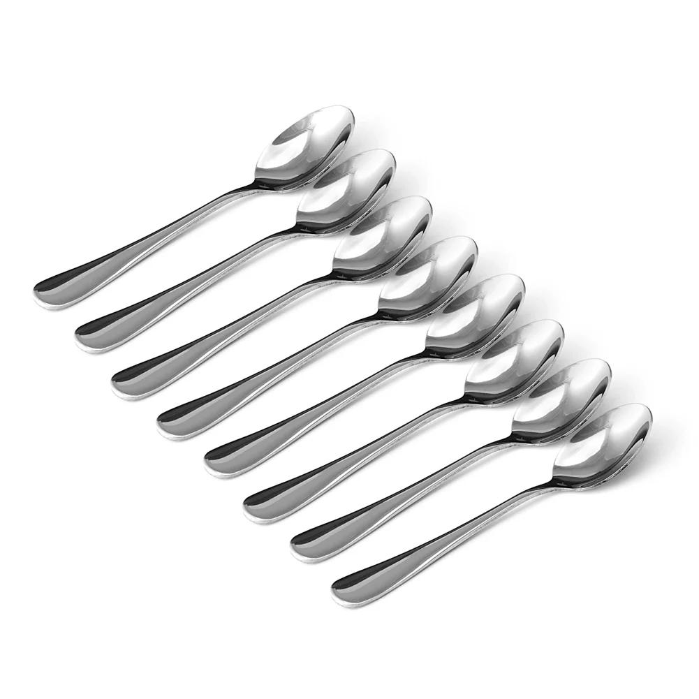 

8 Pcs Stainless Steel Coffee Spoon Dishwasher Safe Nutrition Making Supply G5AB серебряный