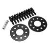 2PCS 5mm 5x100 5x112 Hub Centric Wheel Spacer Kit with Bolt Replacement for A3 A4 A5 A6 A8 1997‑2008 Black