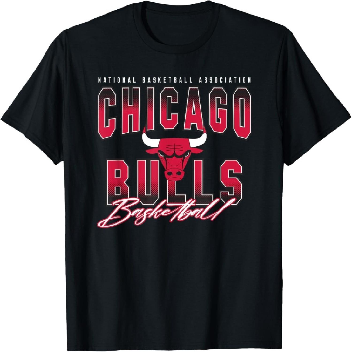 Официальная футболка НБА Chicago Bulls с эффектом выцветания S