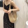 Trendy Hollow Out Weave Straw Bag Bohemian Beach Handbag Hollow Tote Bag Large Capacity Shopping Beach Bag