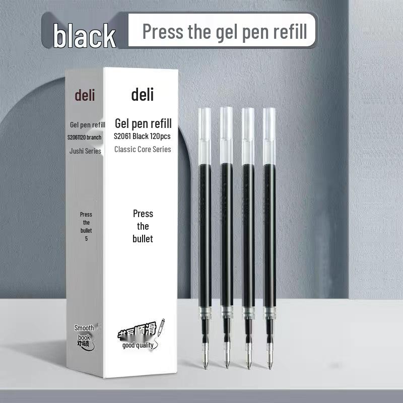

Black/Blue/Red Deli S01 Click Ballpoint Pen - 0.5mm for Students 0.5mm Spring Tip