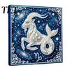 Adults Faux Pearl Painting Kit DIY Kit, 12 Constellation Rhinestone Art Set for Beginners Beginners, Handmade Wooden Frame Fake Wall Decoration