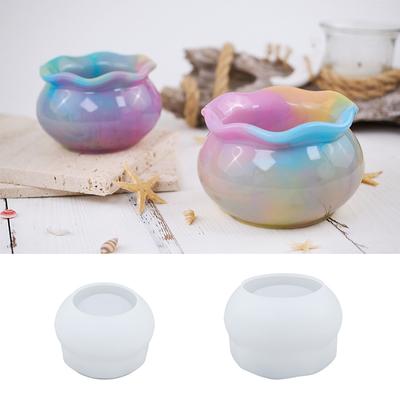 Fish Tank Candle Jar Silicone Mold Diy Succulent Flower Pot Vase Jewelry Storage Box Concrete Resin Plaster Mould Home Decor