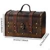 Wooden Jewelry Box Organizer Trinket Storage Treasure Chest Case Holder for Brooch Body Xmas
