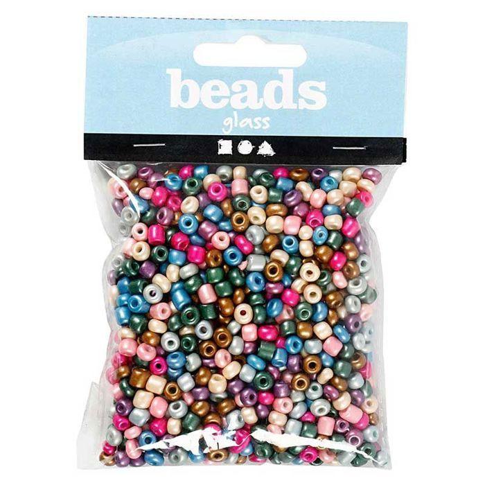 Perles de rocaille - Métallique - 5 mm - 130 g - Mixte - Adulte