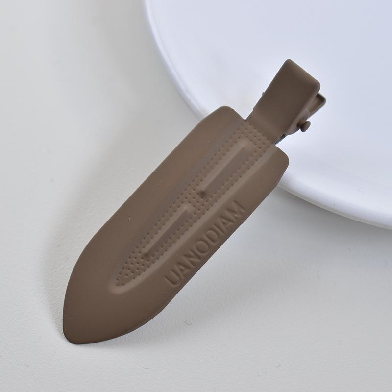Japanese & Korean Style Seamless Metal Hairpin - Frosted Women's Bangs Side Clip
